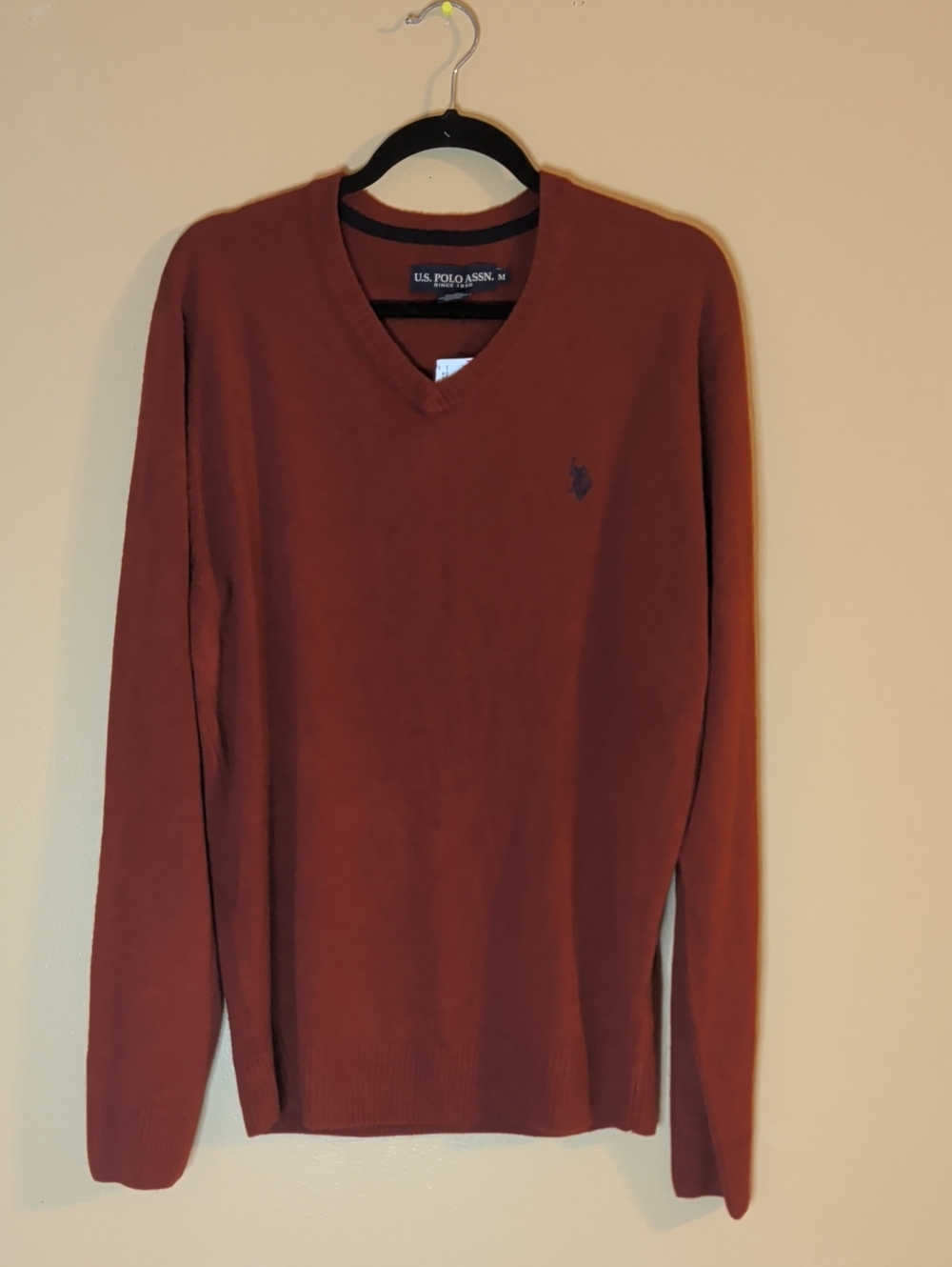 US Polo Assn Engine Red Sweater Mens Size Medium